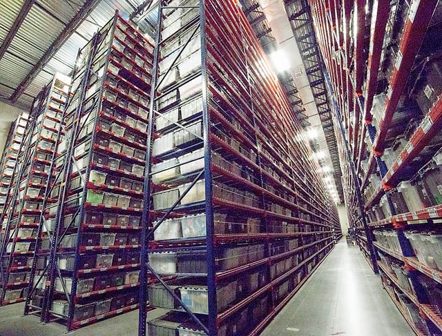 Racks in Warehouse