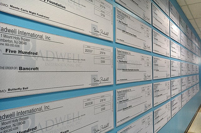 Radwell Donations through the years