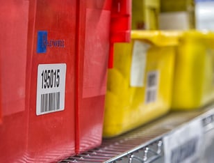 Barcoded Inventory Bins at Radwell International