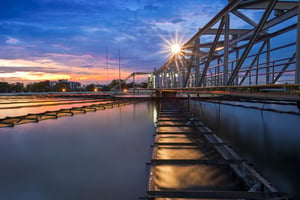 Water Treatment Plant Twilight