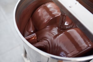 Melted Chocolate in a mixer